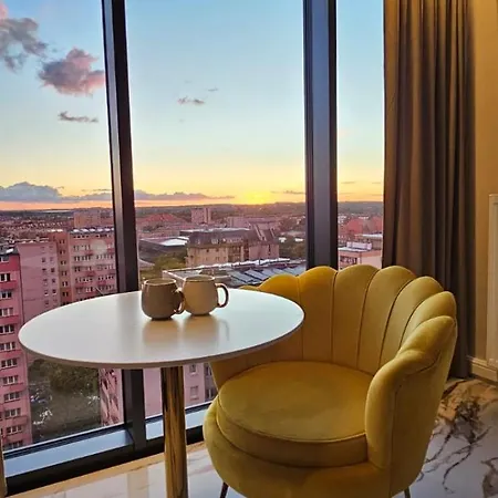 Golden Horizon Hanza Tower - & Sky View Lejlighed *